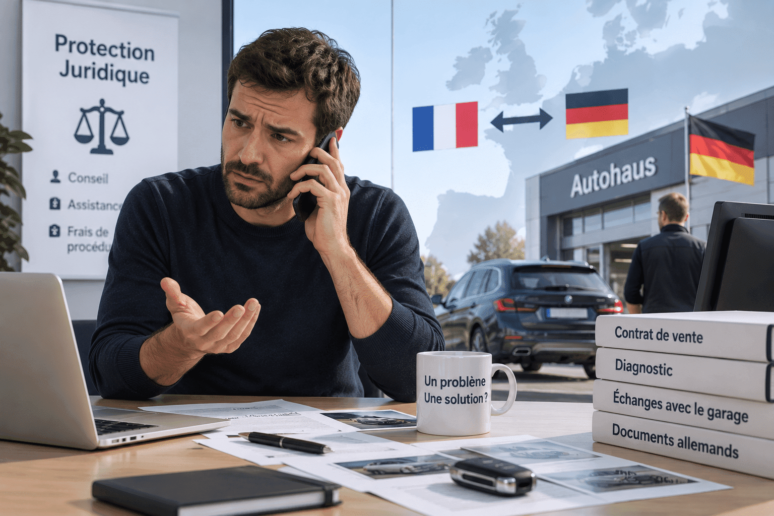 Protection juridique contre garage allemand